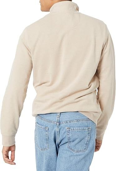 Immagine di Beige Quarter-Zip Sweatshirt 3